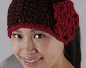 Ruby and Red Headwrap Ear Warmer Headband