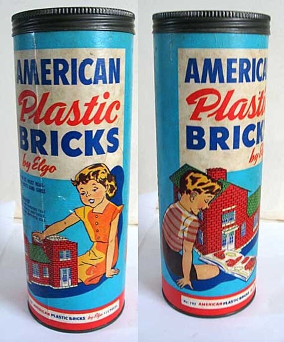 Vintage Elgo American Plastic Bricks by kelleystreetvintage