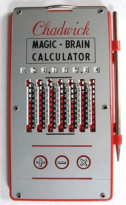 1950 Vintage Chadwick Magic Brain Calculator Gadget, Mint in Box,  Geek Office Tool