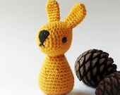 Baby Bunny Rattle Christmas Hostess Gift. Stocking Stuffer