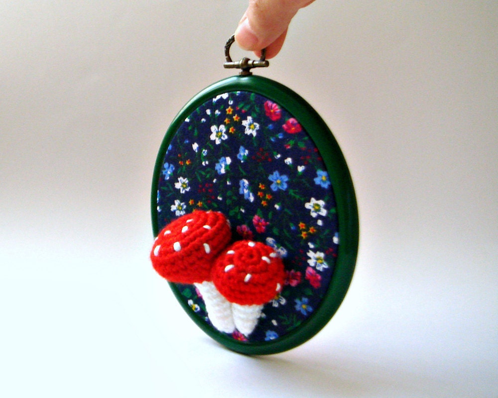 Spring Mushrooms  Wall Decoration Ornament
