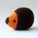 stuffed brown hedgehoge