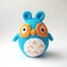 owl plush toy valentine love