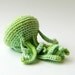 spring green amigurumi jellyfish