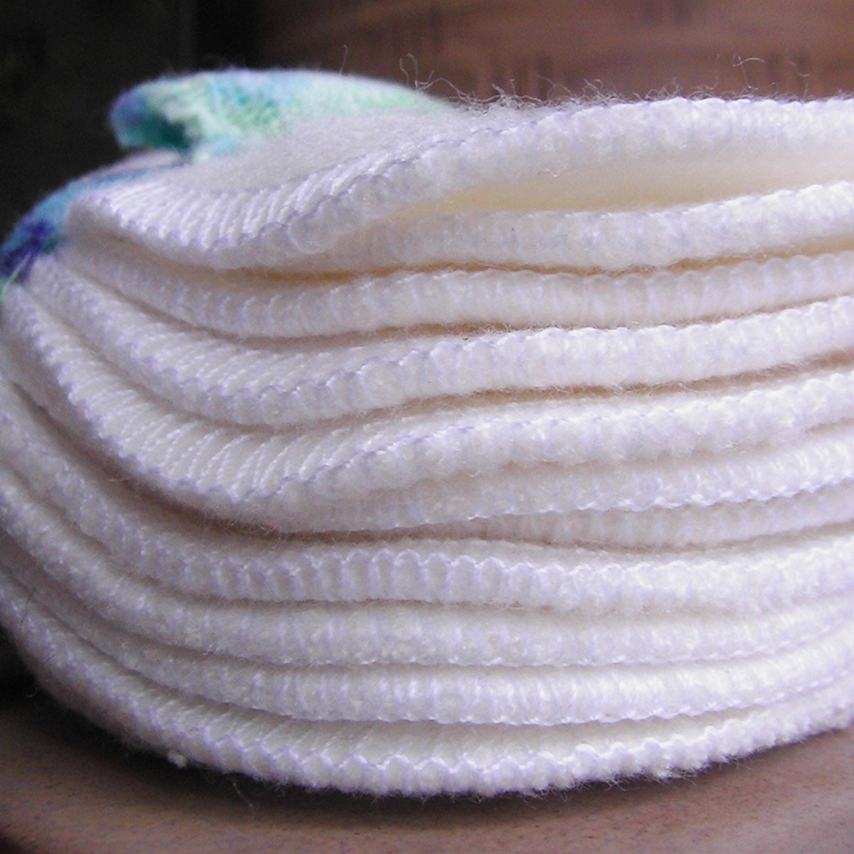 Ecofriendly Alternative to Disposable Facial Poufs - 12 Organic Unbleached Hemp Sherpa Fleece Rounds Plus BONUS wash bag