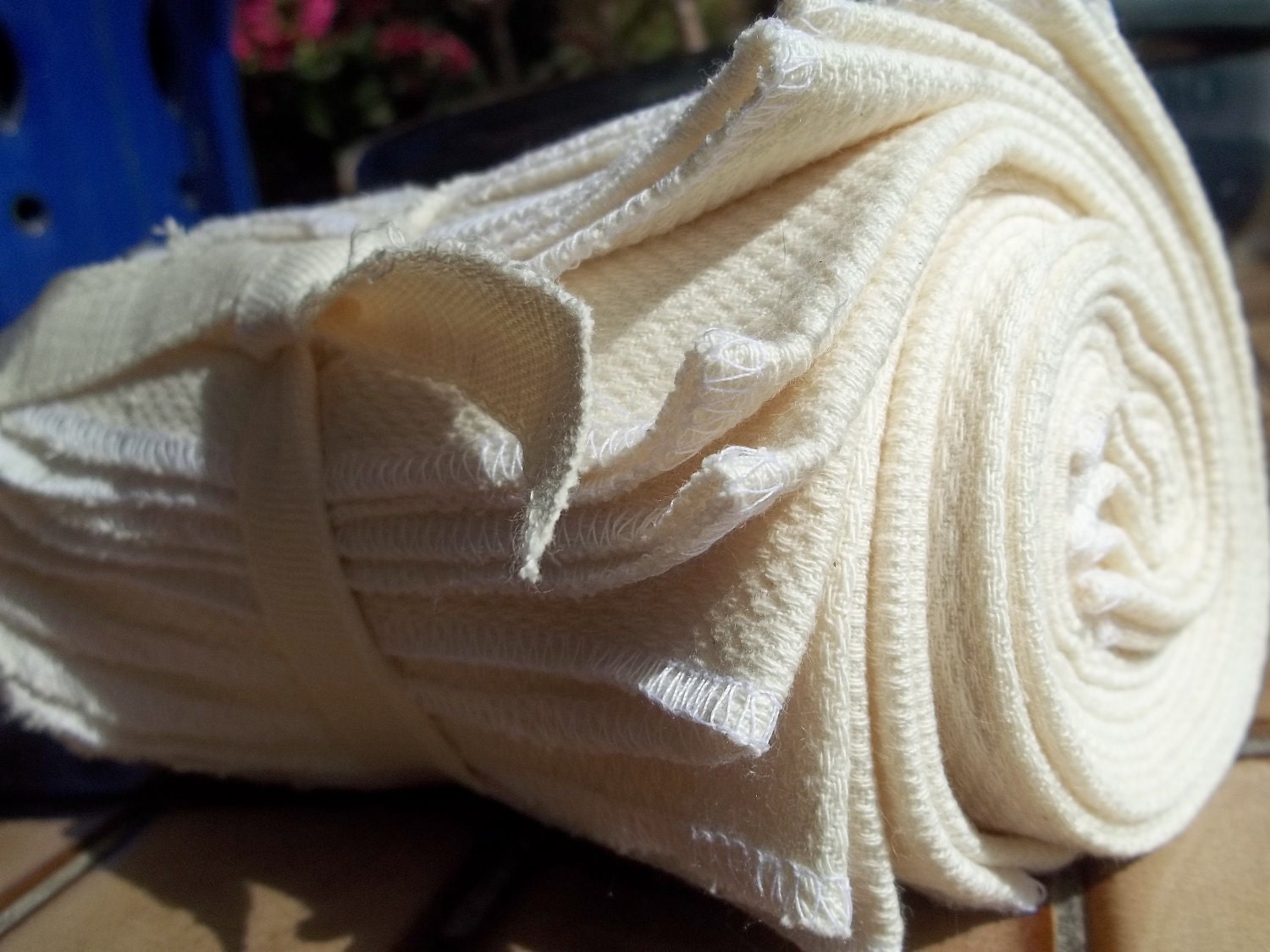 Organic Unbleached Cotton Birdseye Unpaper Towels - 1 Dozen 10 " x 8" Washable Cloths for Table, Lunchbox, all purpose