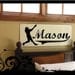 Personalized Baseball Player  - Vinyl Decal