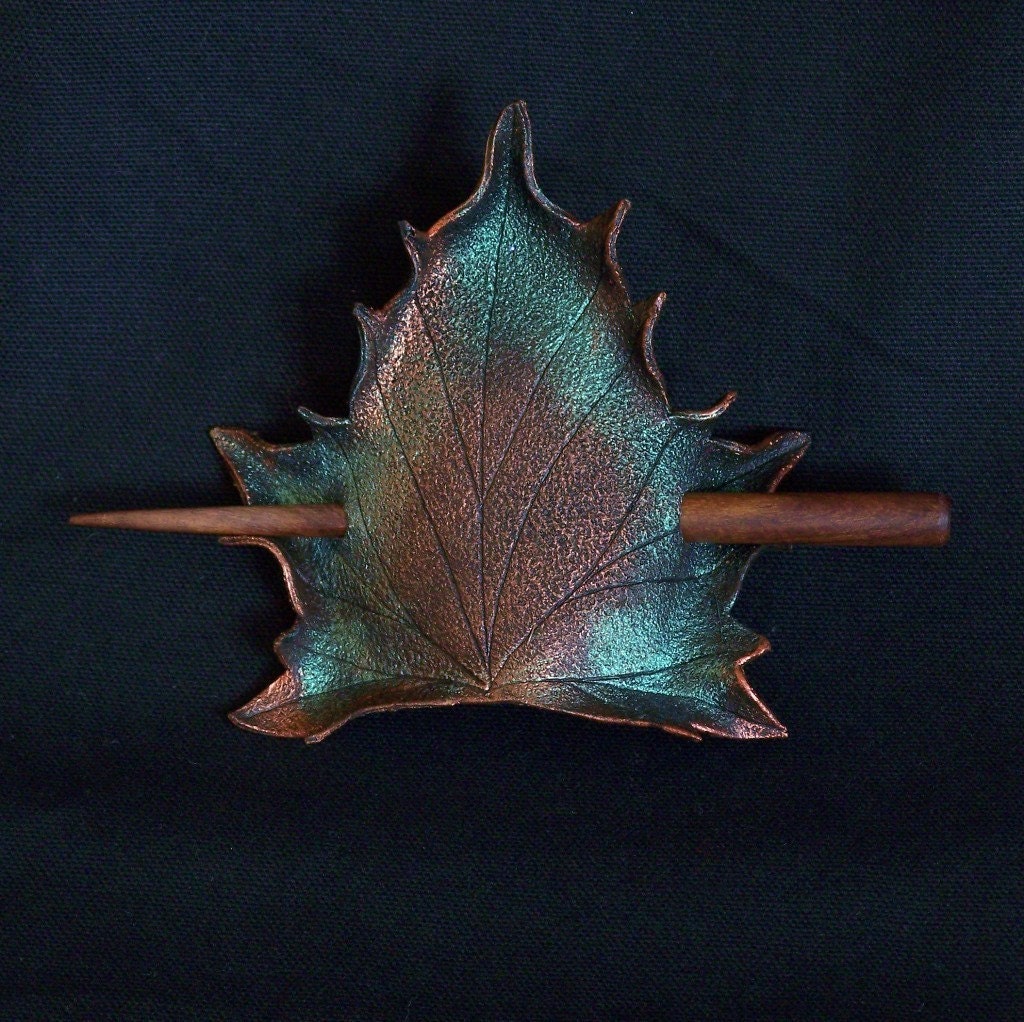 Brown Maple Leaf Hair Cup