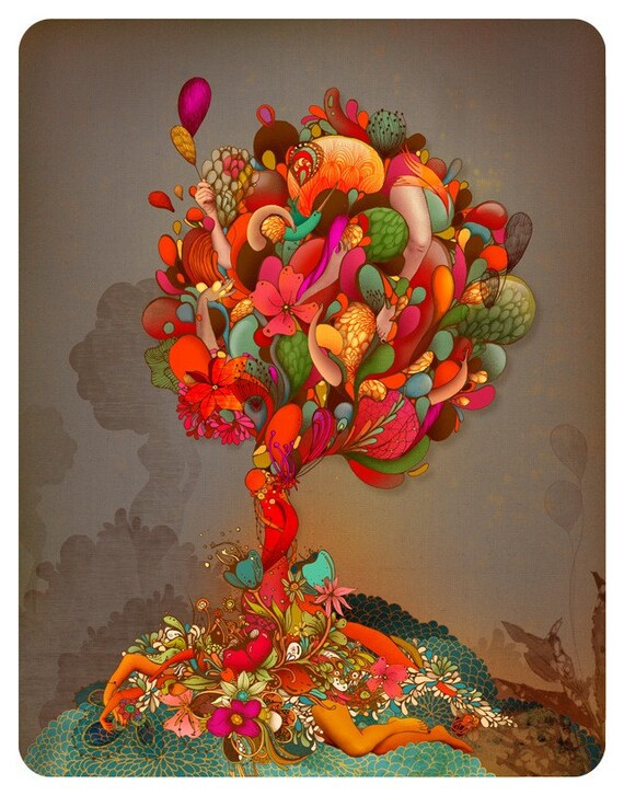 Treelife - limited edition print on paper