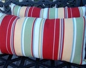 Indoor outdoor pillows with bold stripes - Set of 2