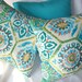 Outdoor pillows with Kaufmann fabric Set of 2 - 18"