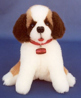 stuffed st bernard toy