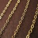 3 ft - Gold Filled Flat Cable Chain No.1