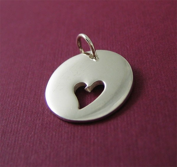 RESERVED for pemschie only --- Thai Silver Love\/Heart Sign Disk