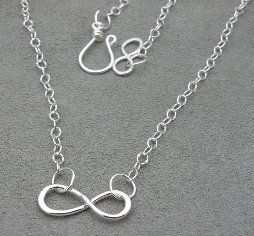 Silver Infinity Necklace - Handmade