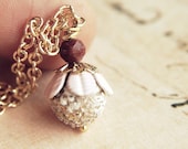 Little May. A whimsical and sweet tiny flower bloom necklace. Fairytale and vintage inspired. - GypsyAffairs