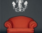 Chandelier Wall Decal Fancy - Vinyl Wall Stickers Art Graphics
