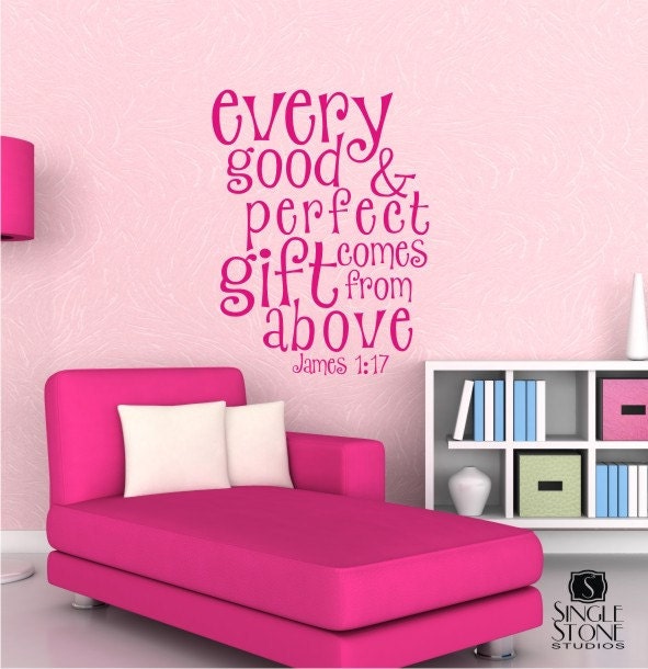 Wall Decals Text Good and Perfect Gift Kids Wall Quotes