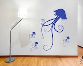 Jellyfish Family Wall Decal - Vinyl  Wall Stickers Art