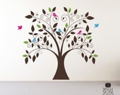 Tree Wall Decal Whimsical (Medium) - Nursery Vinyl Stickers Art