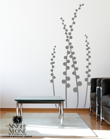 Floral Wall Decal Modern Meadow