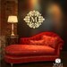 Monogram Wall Decal Baroque - Vinyl Text Wall Stickers Wall Decals