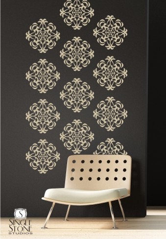Wall Decals Medallion Wall Pattern - Vinyl Stickers Art