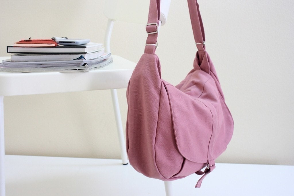 5th Anniversary 15% SALE - Kylie in Dusty Pink // Messenger / Diaper bag / Shoulder bag / Tote / Purse / Handbag / Hip bag / Women / For her