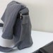 SALE - 15% off - Beverly in grey - flap top messenger - Express shipping