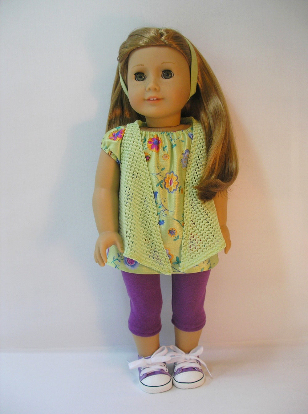 166 - American Girl Doll Clothing 18 Inch Dolls Leggings Tunic