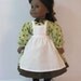 1864A, Apron - American Girl Doll Historical Apron 18 Inch American Girl Doll Kirsten Addy