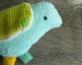Eco Friendly Green Toy Plush Bluebird Baby Rattle