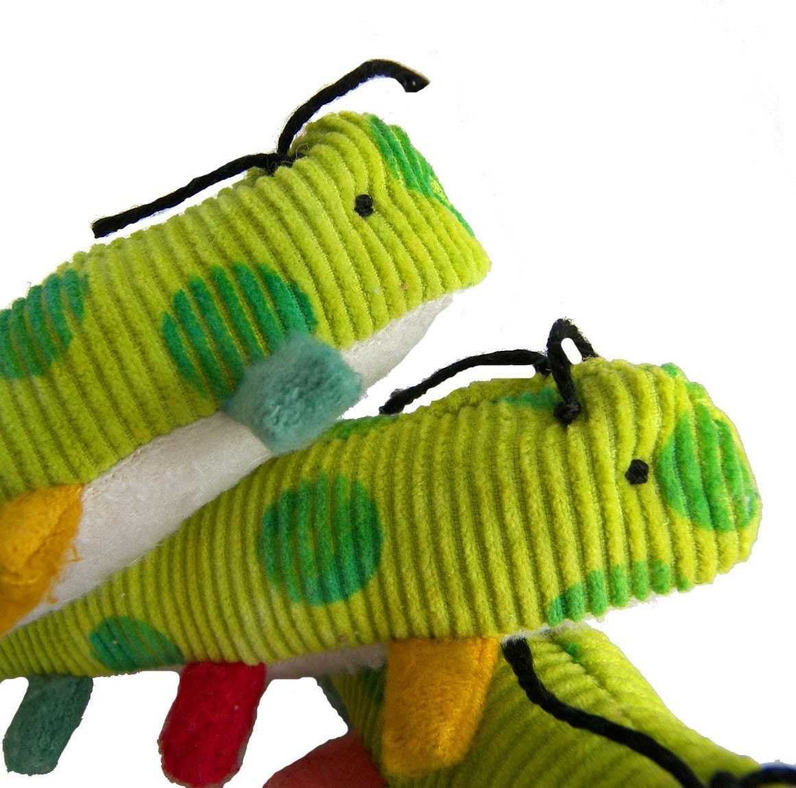 Organic Baby Inchworm Infant Rattle Color Teether