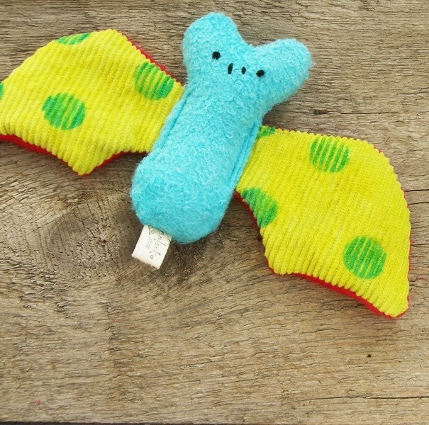 Green Toys Eco Organic Bat Baby Rattle
