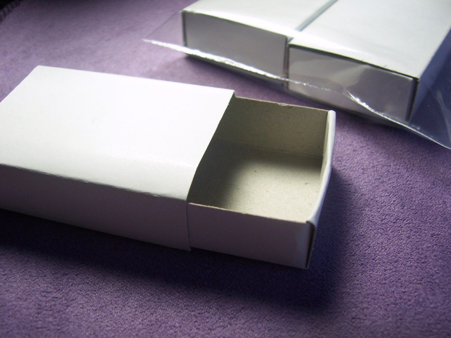 Destash10 plain white matchbox for crafts by pedazos on Etsy