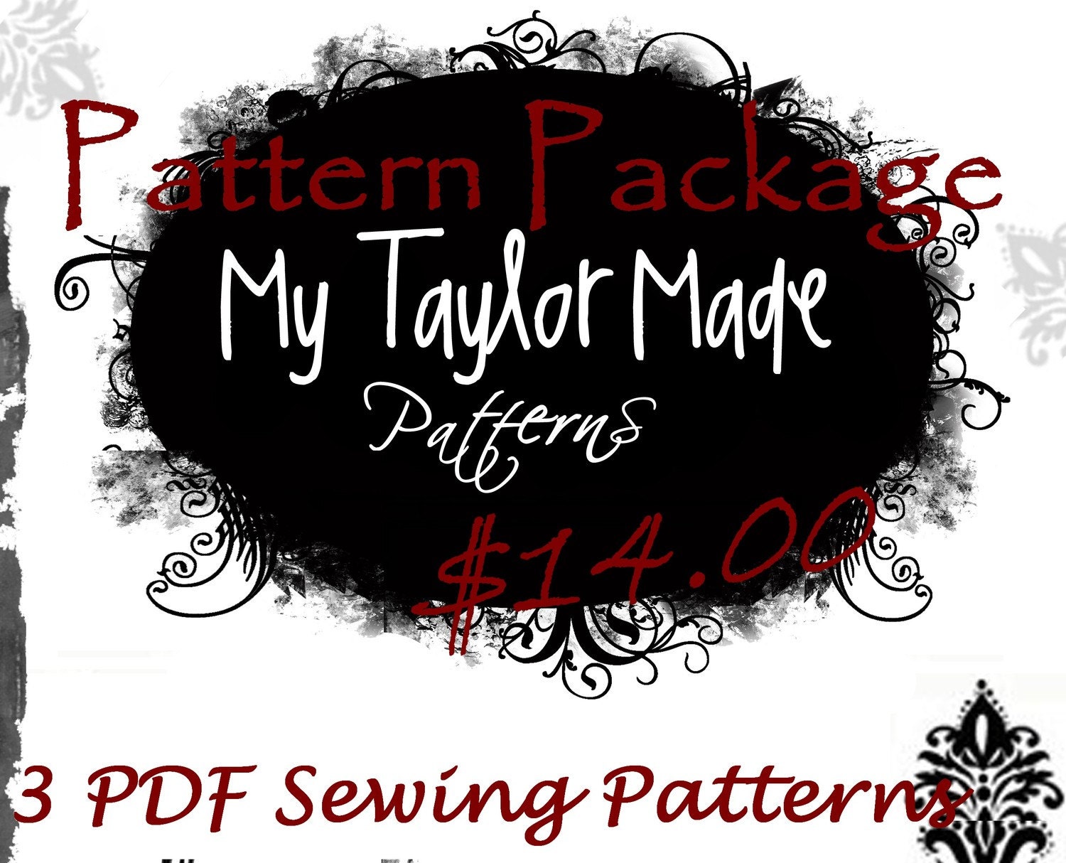 PDF Sewing Pattern Sale - - - - -  Bag, Purse, Pants, Skirt, Dress, Romper, Blanket, Book Cover, Tie, Vest, Wrap, Flower