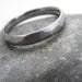 Titanium Ground Profile Ring or Wedding Band