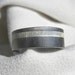 Titanium Wide Offset Silver Inlay or Wedding Band