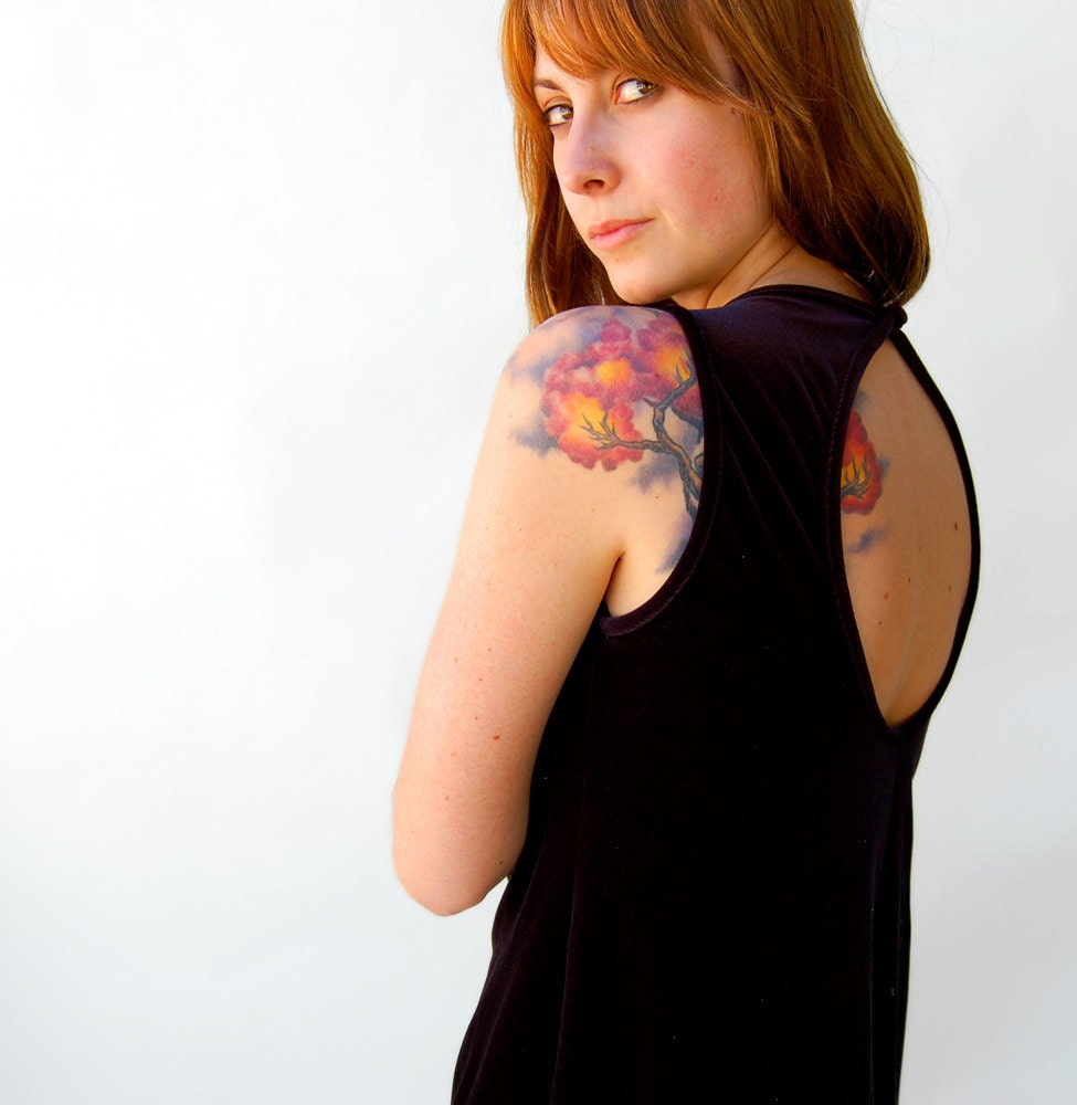 Black Velvet Cutout Mini Dress ............... medium large