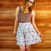 airy floral white shorts . . . . . . . . .small medium
