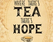 tea and hope A5 archival quality fine art print