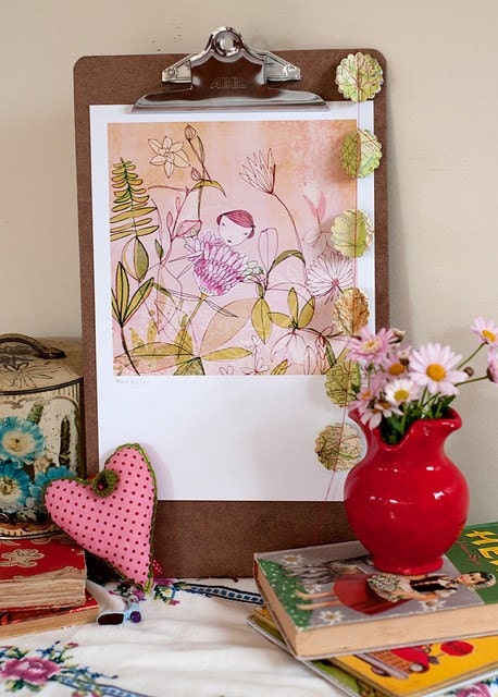 wrapped in spring 7x7 art print