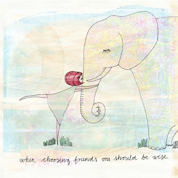 Be Wise A4 archival art print by Sweet William