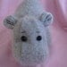 Hippo Stuffed wool Sewing Pattern PDF