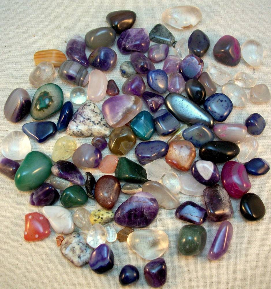 Mixed Lot of Polished Stones for Crafting and Jewelry