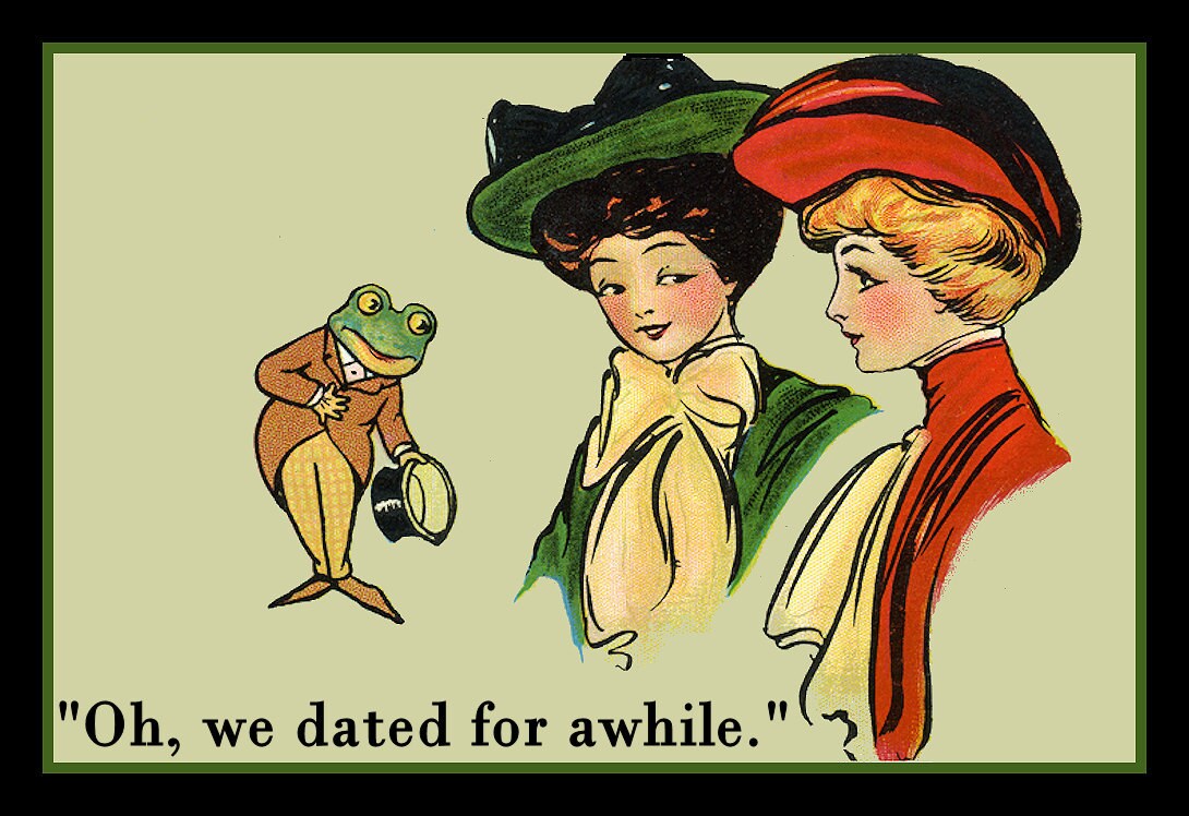 Humor Dating a Frog Refrigerator Magnet FREE US by LABELSTONE