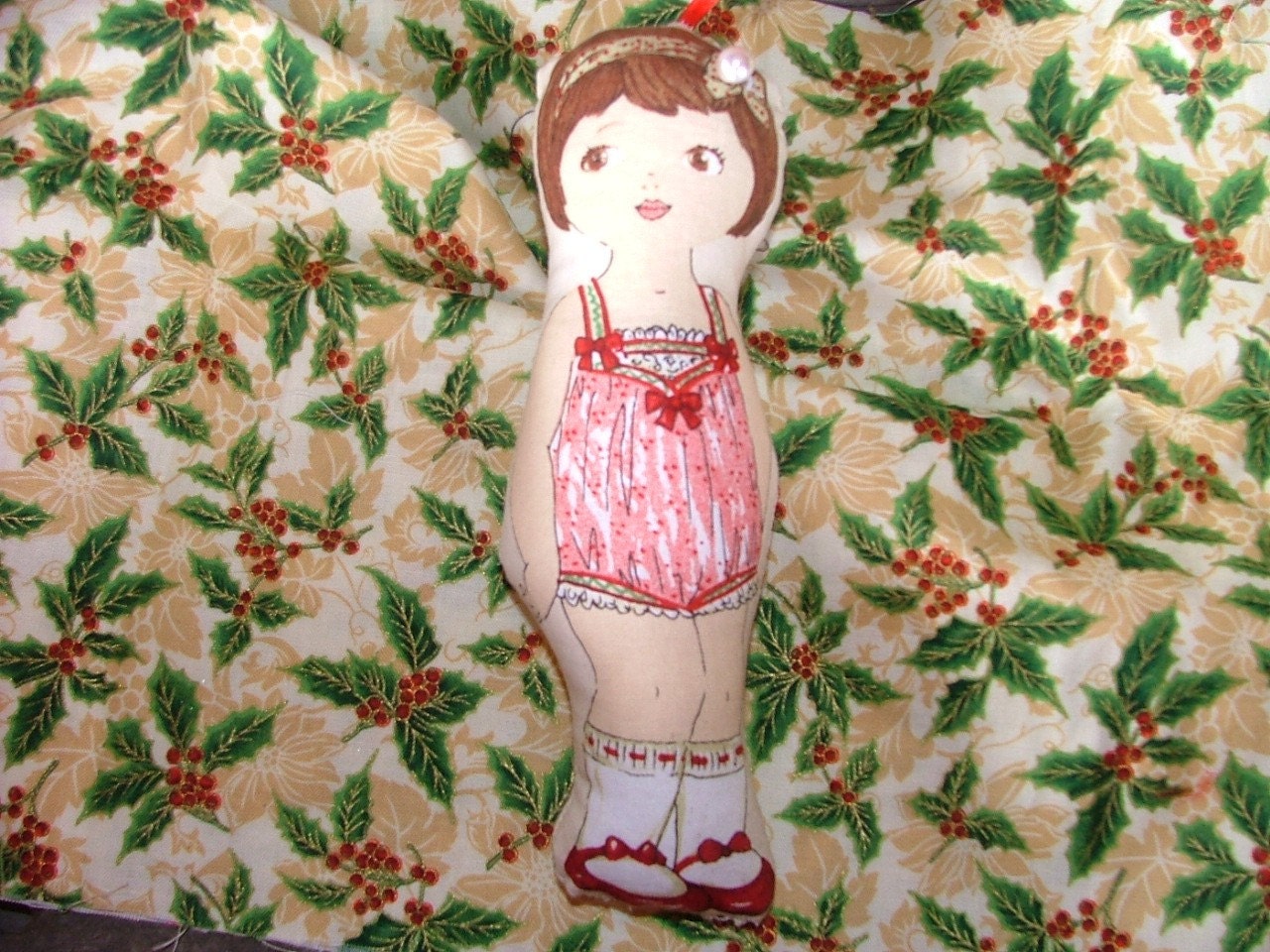 Vintage Inspired  CLOTH PAPER DOLL  Claire Lynn