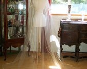 Vintage Couture 1920s Juliet Cap- Cathedral Veil-Antique Trim-Swarovski Crystal Adornment-CRBoggs Original Design-Made to order