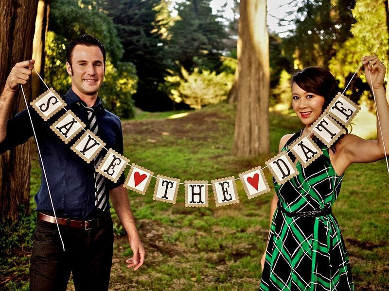 Save the Date Banner Photo Prop