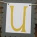 Just Married Banner - Grey and Yellow